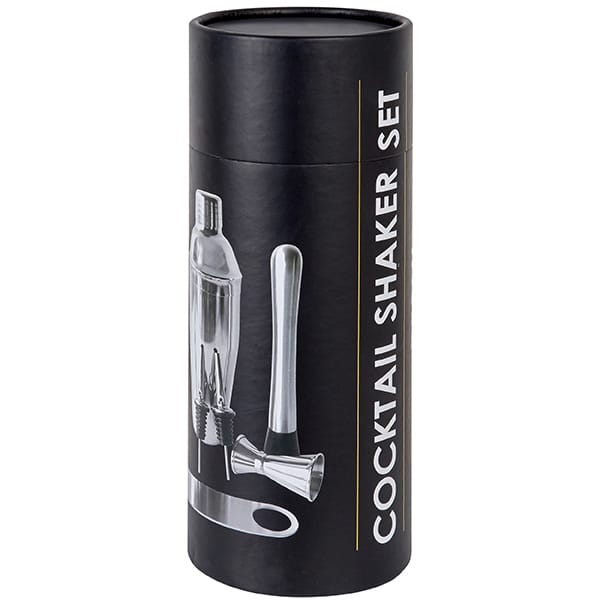 "COCKTAIL SHAKER" ערכת ברמן מעוצבת ואיכותית 8 חלקים בקופסת מתנה מהודרת